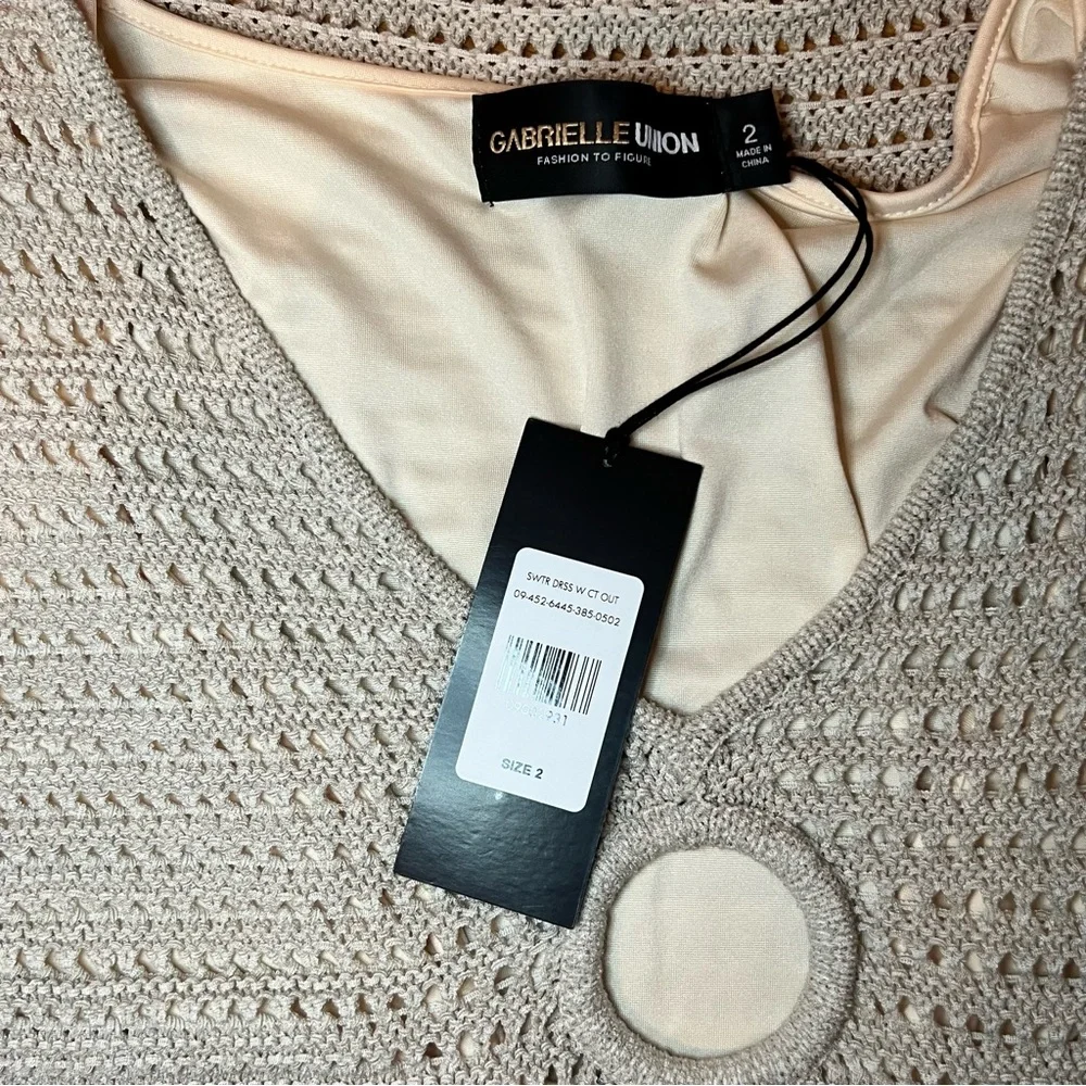 NWT Fashion to Figure X Gabrielle Union | Nyah O-Ring Cut-Out Sweater Dress - Picture 3 of 3